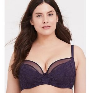 Purple Torrid unlined demi bra